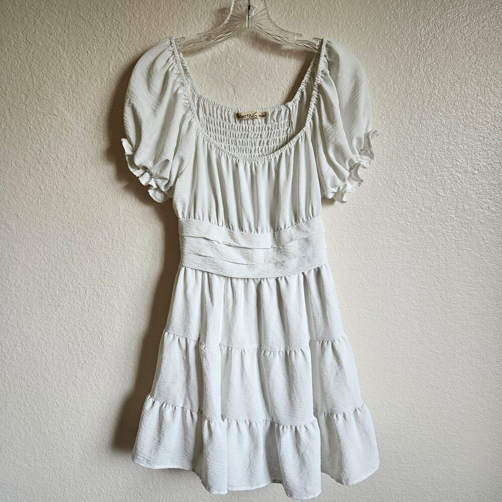 Liberty Love Ruffle Casual Dress Large